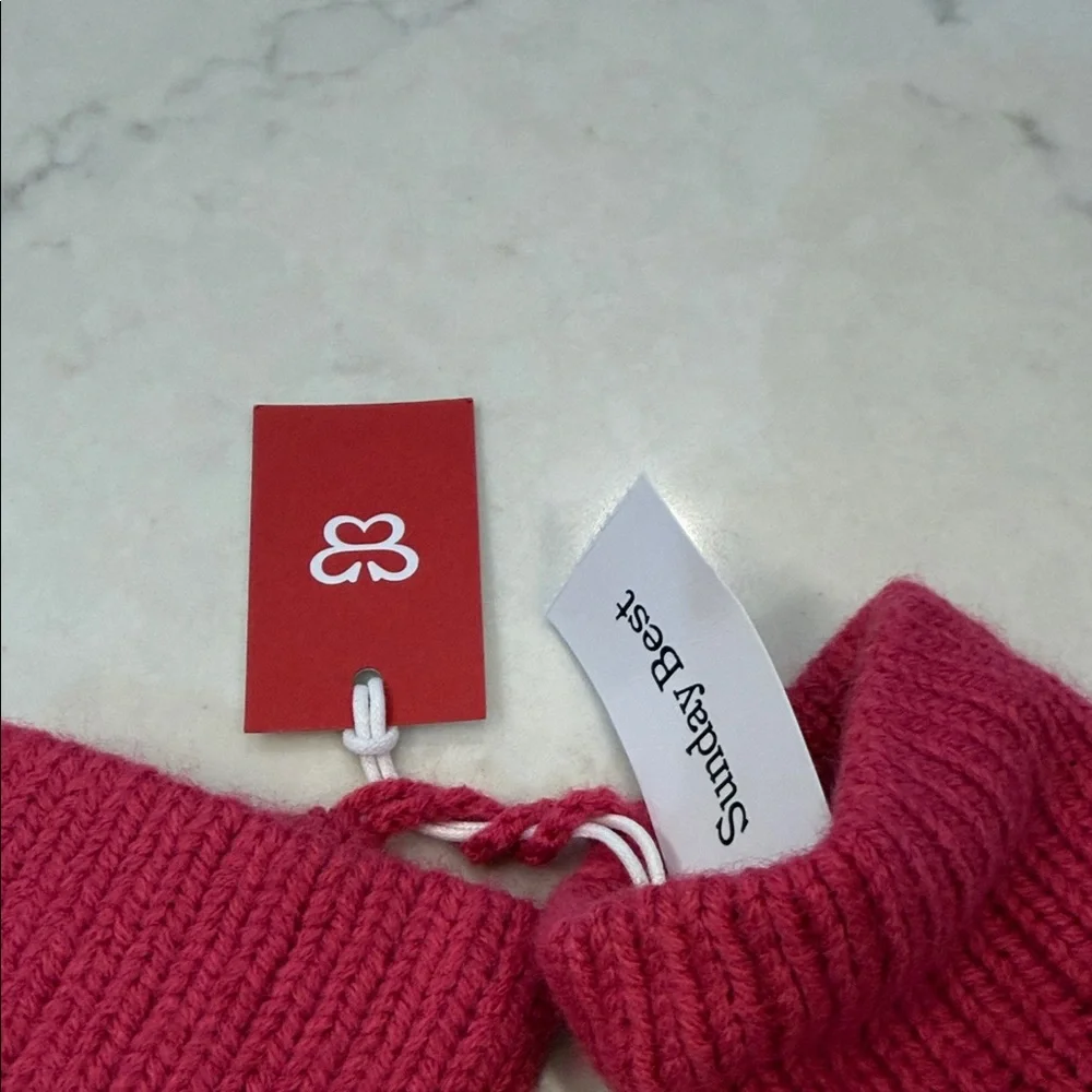 Aritzia Sunday Best NWT Pink‎ Knit Mittens